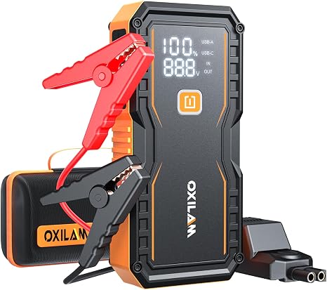 OXILAM Jump Starter 6000A for All Gas