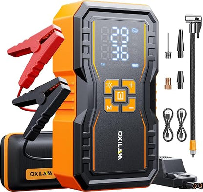 OXILAM Jump Starter 6000A for All Gas